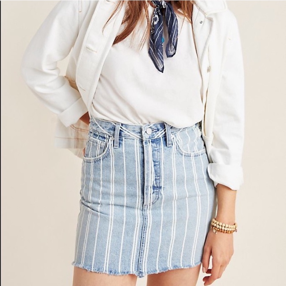 Anthropologie Boyish Corey Denim Skirt Siz…